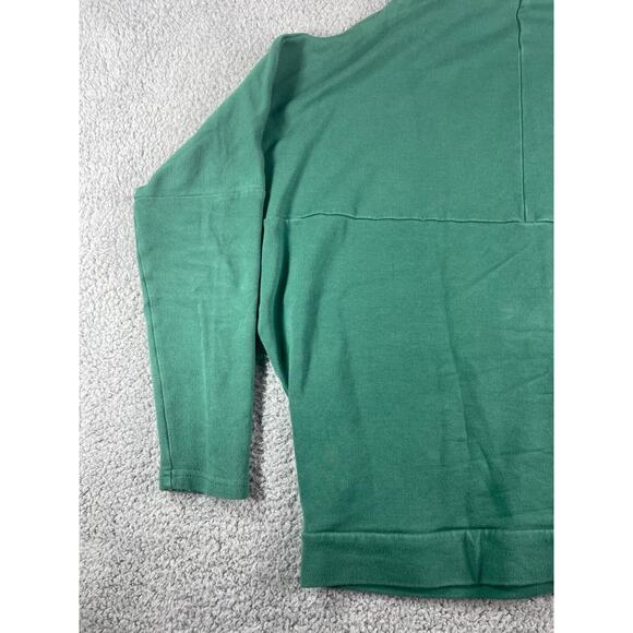 YALA Sweater Womens Small Green Brushed Sweatshirt High Neck Organic Bamboo - Picture 9 of 15